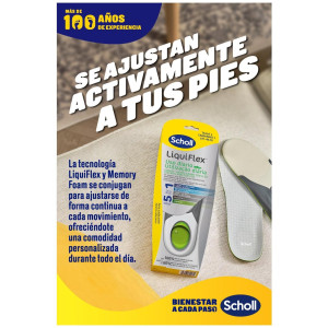 Scholl Liquiflex Plantillas Soporte Diario Talla 2 1 Par