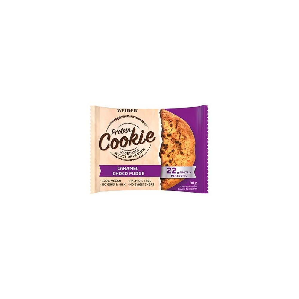 Weider Protein Cookie Caramel Choco Fudge 90Grx12Uds.