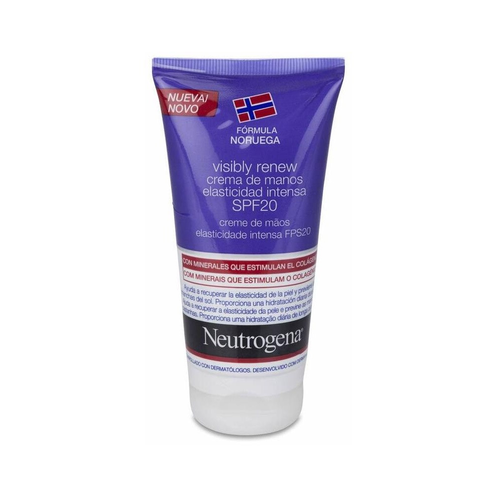 Neutrogena Visibly Renew Spf 20 Crema De Manos Elasticidad Intensa, 75 Ml