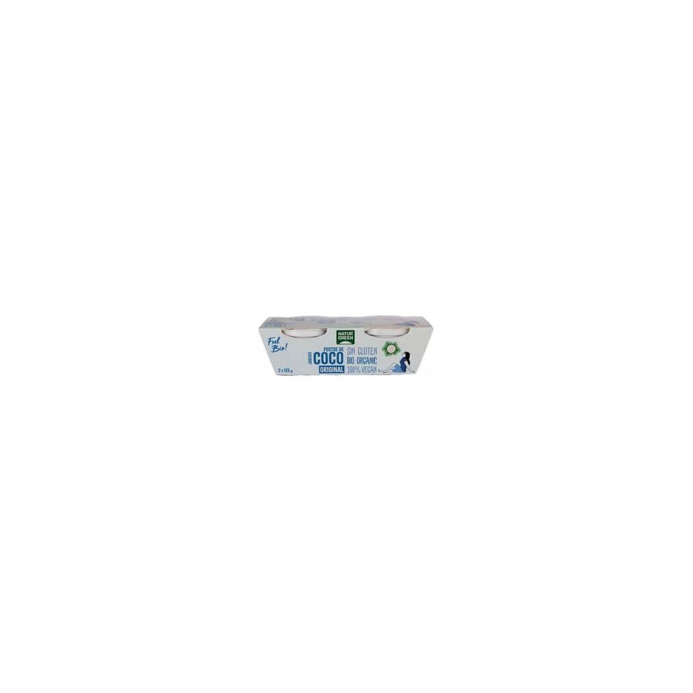 Naturgreen Postre Ecológico De Coco Original 2X125G
