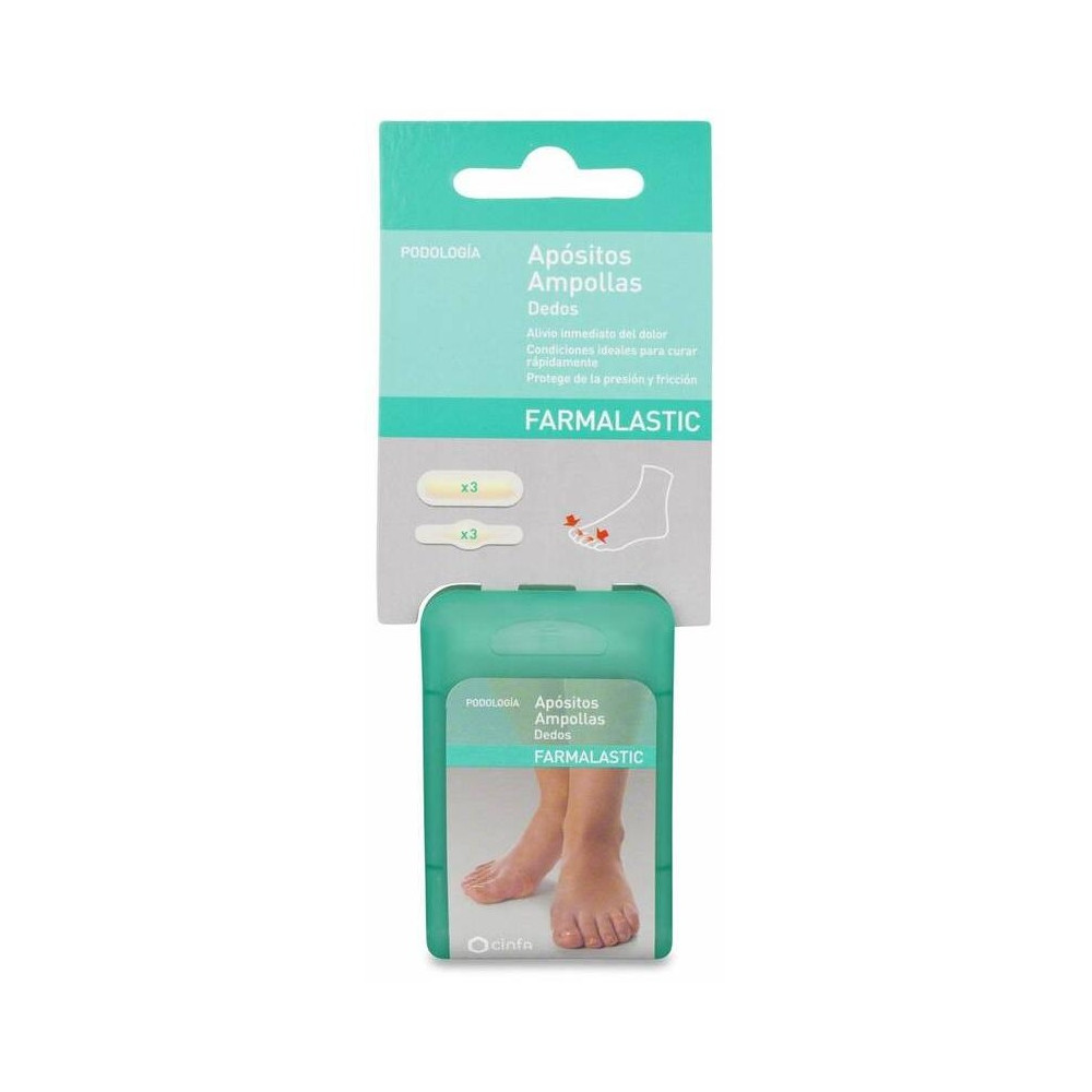 Farmalastic Protector Ampollas Apósito Adhesivo Dedos 6Uds