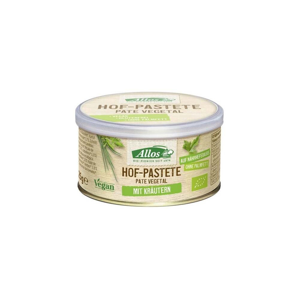 Pate Vegetal Con Finas Hierbas 125Gr. Bio Vegan