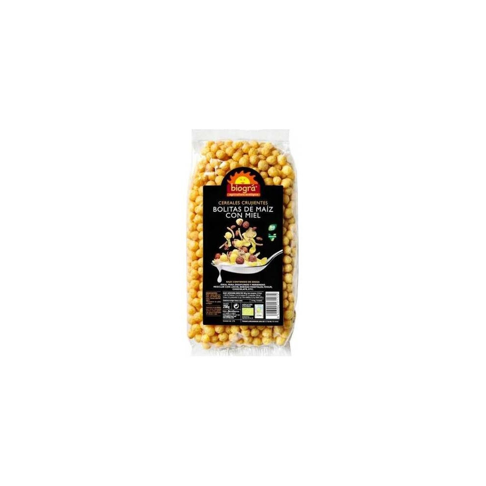 Biogra Bolitas Maiz Miel Hinchadas 250G