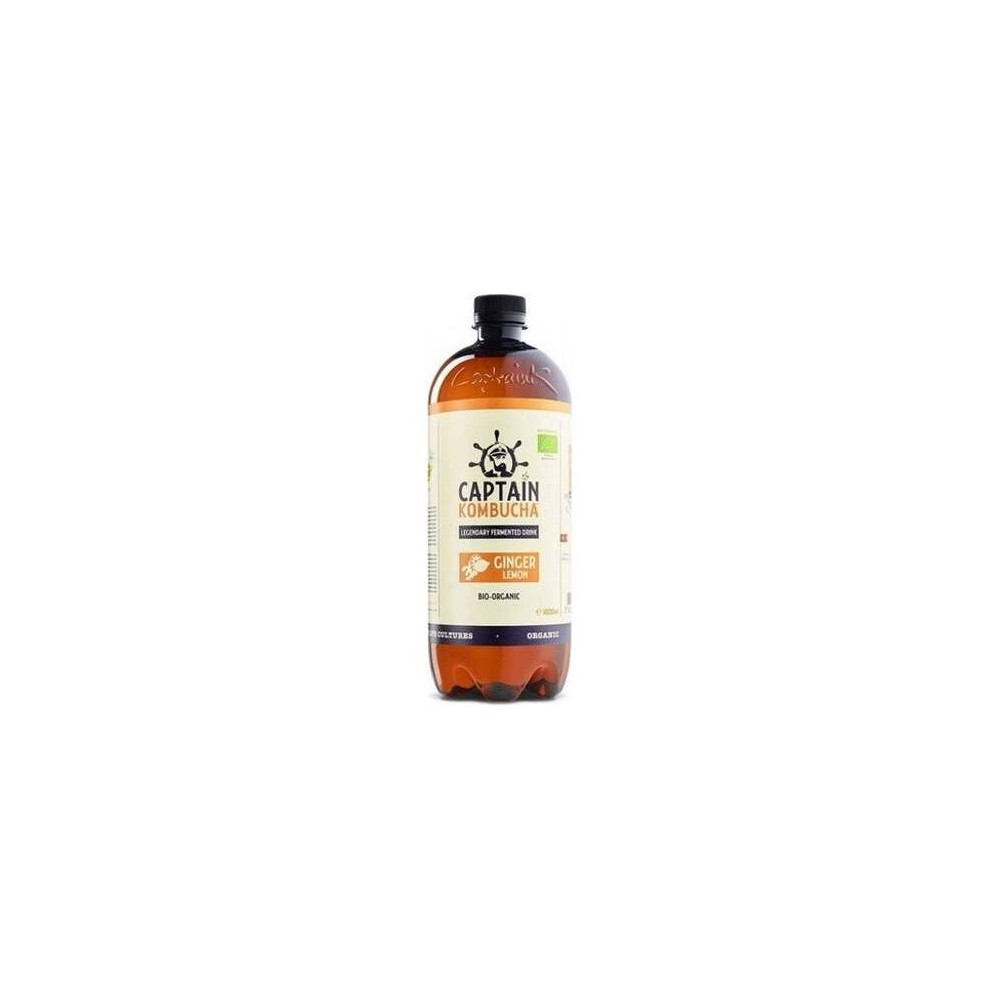 Captain Kombucha Zero Jengibre Limón Bio 1L