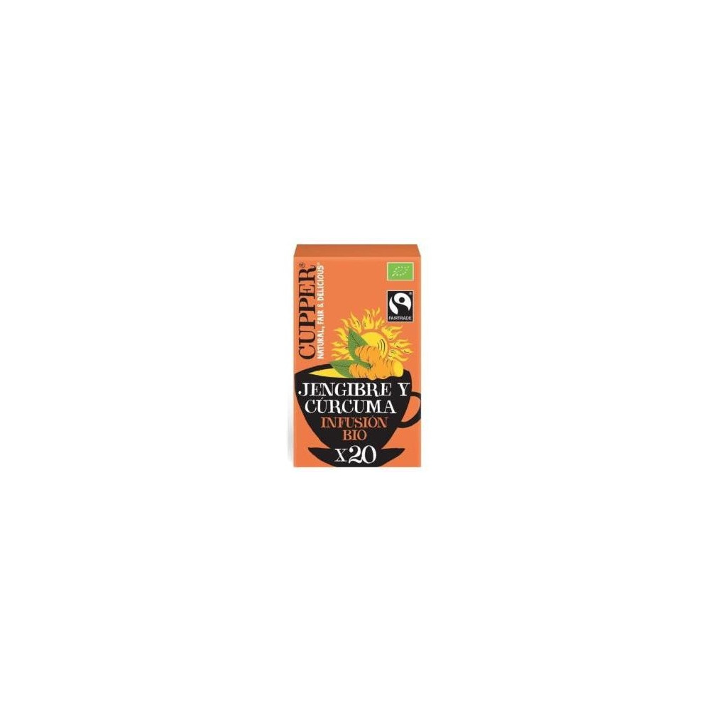 Cupper Infusion De Jengibre Y Curcuma Bio 20Uds