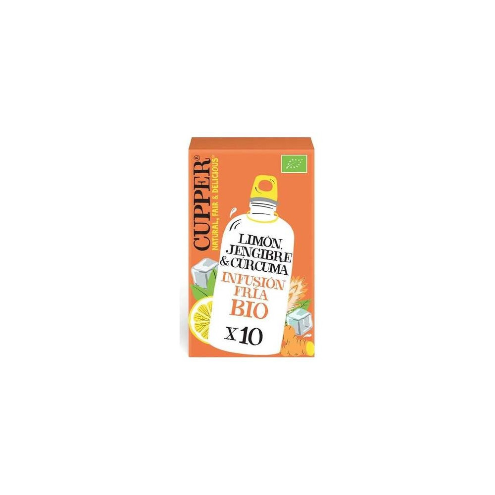 Limon-Jengibre-Curcuma Infusion Fria 10Bolsita Bio