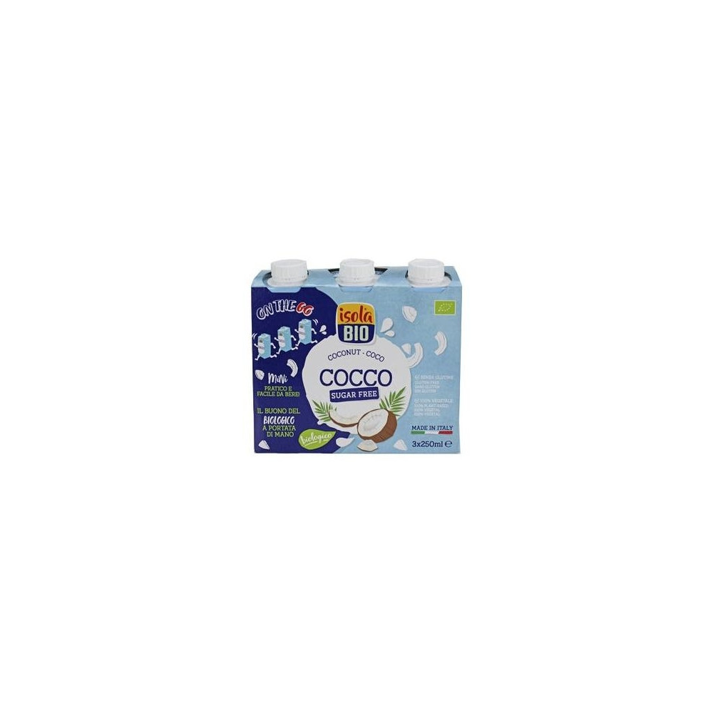 Isola Bio Bebida Vegetal De Coco Bio Sin Gluten 3X250Ml