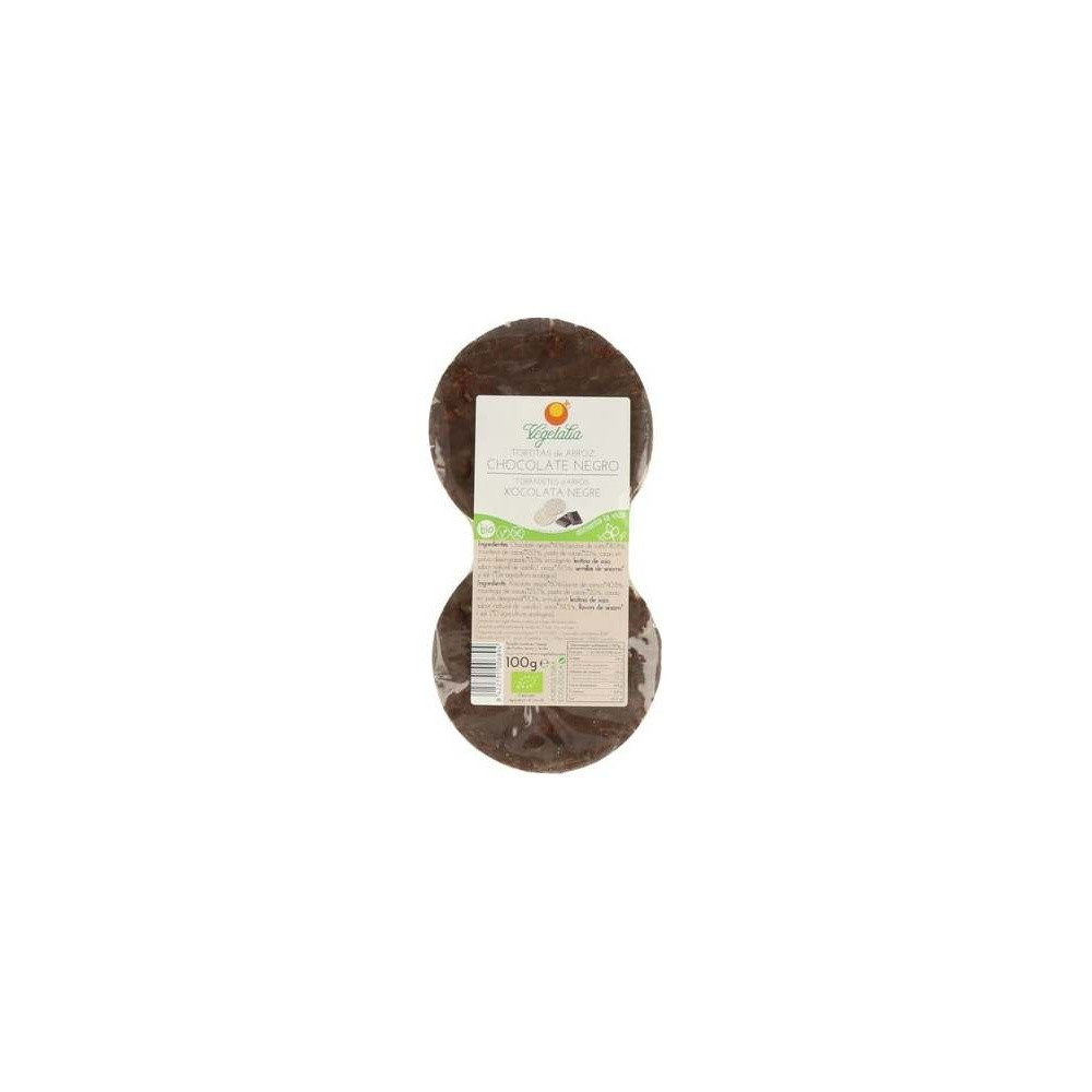 Vegetalia Tortitas De Arroz Con Chocolate Negro Bio 100G