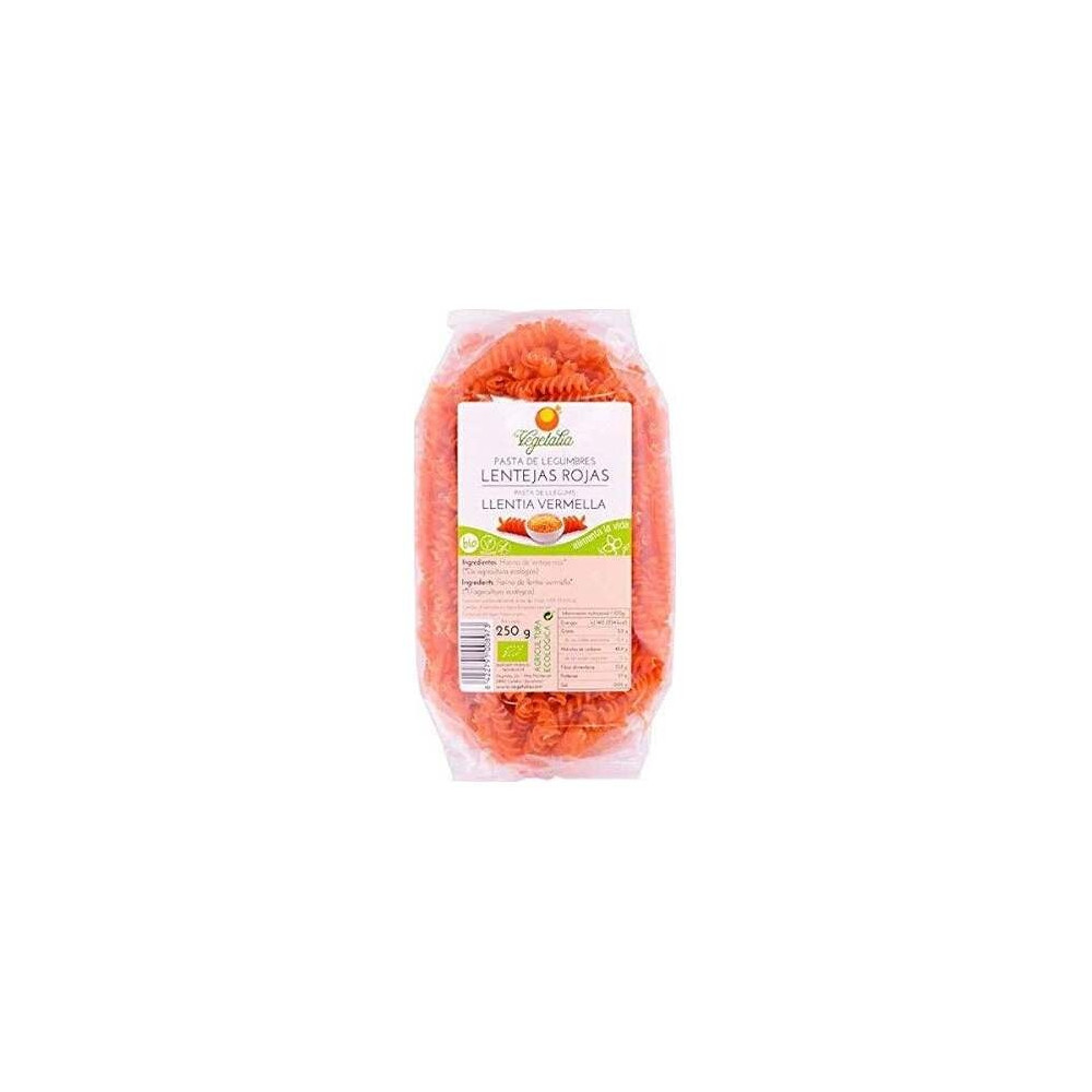 Vegetalia Espirales Lentejas Rojas Bio 250G