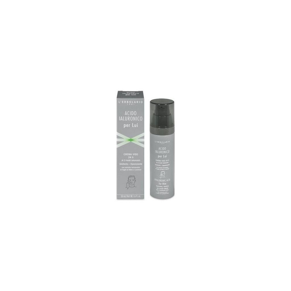 L'Erbolario Ácido Hialurónico Hombre Crema Cara 24 Horas 50Ml