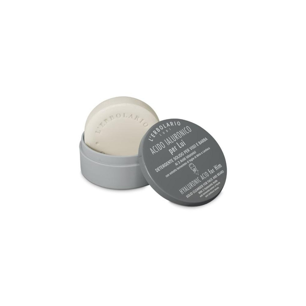 L'Erbolario Ácido Hialurónico Hombre Limpiador Sólido Facial 60G