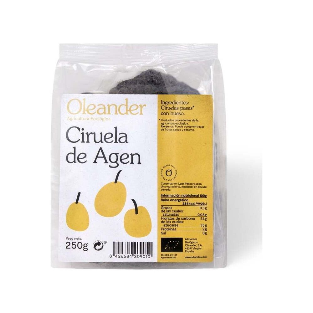 Ciruela De Agen Con Hueso 250Gr. Bio