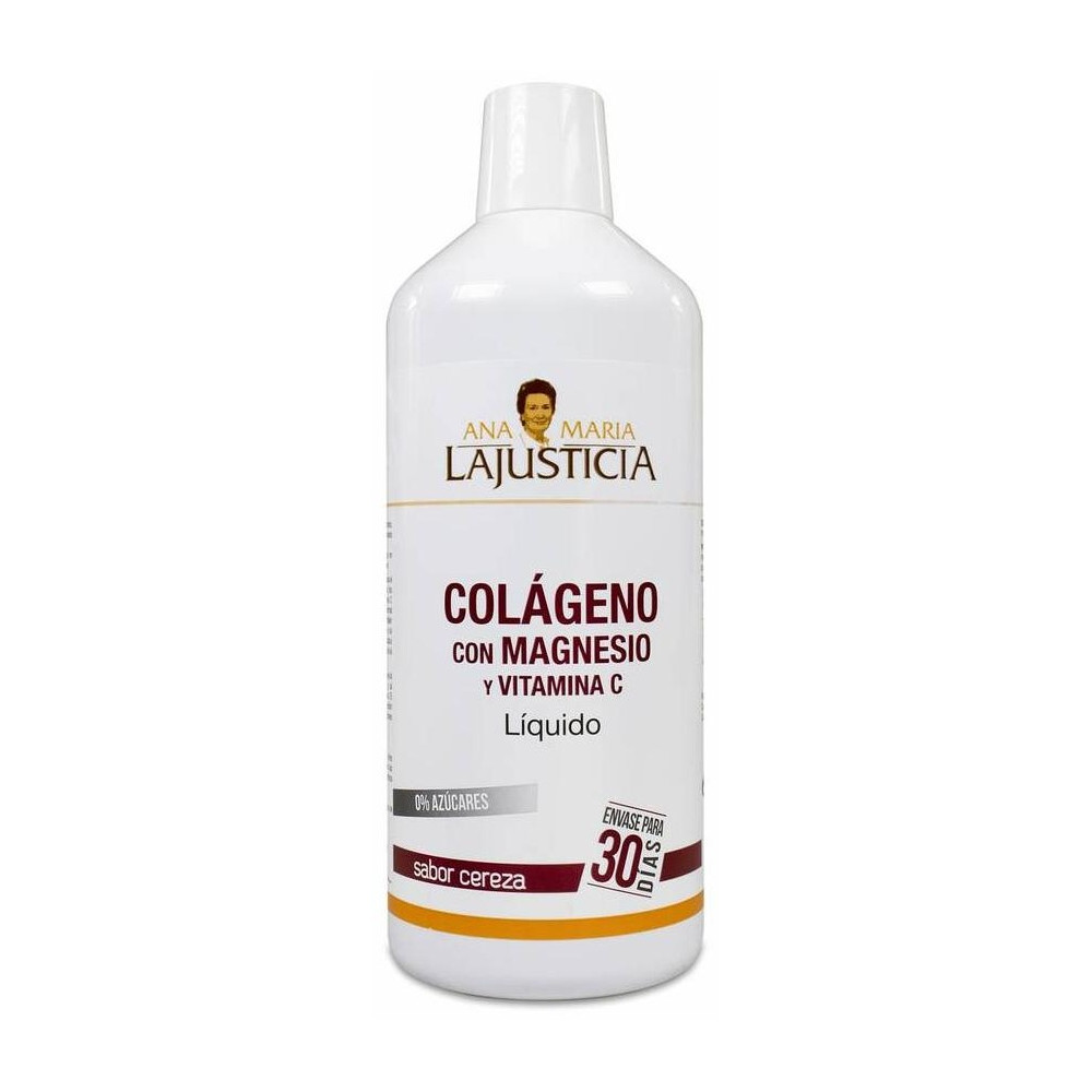 Ana Maria Lajusticia Colágeno Con Magnesio Y Vitc Sabor Cereza 1L