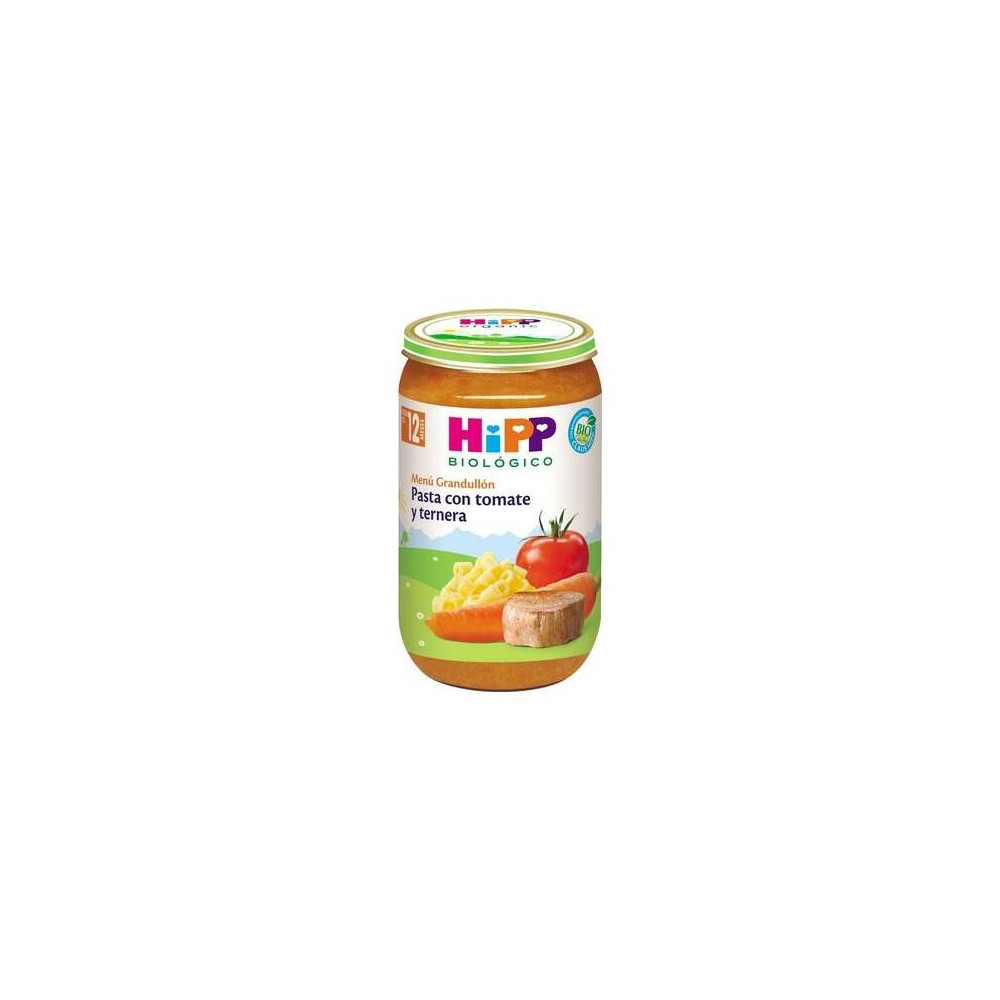 Hipp Potito Pasta Tomate Ternera Bio +12M 250G
