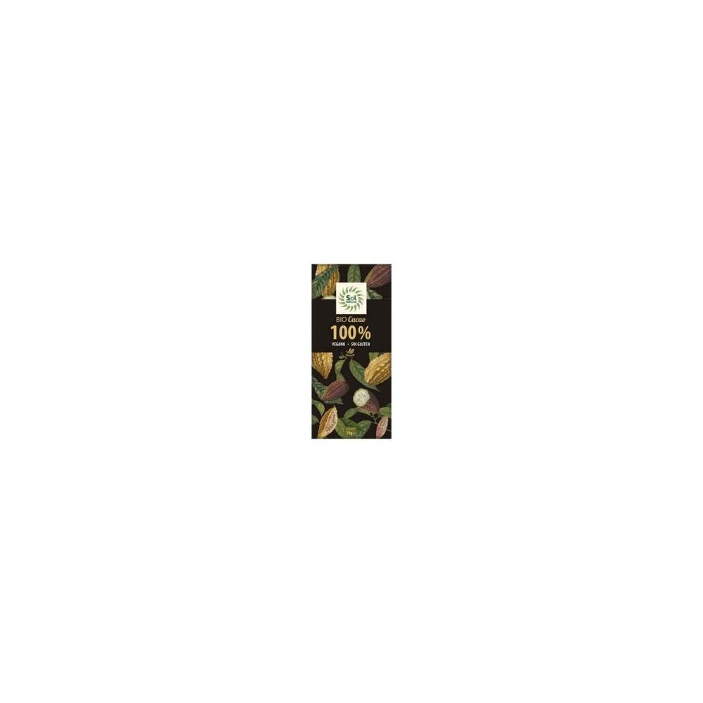 Solnatural Choco Cacao Puro 100% Bio Sin Gluten 70G