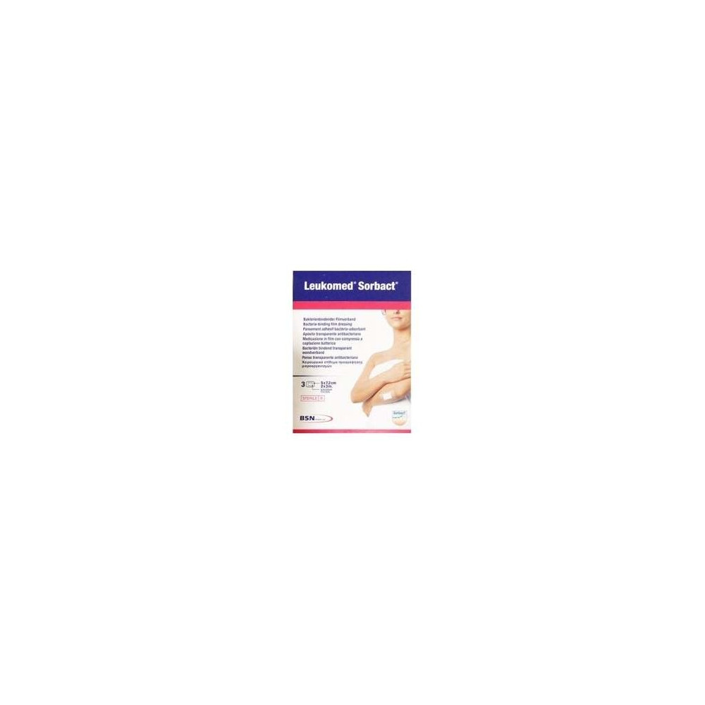 Leukomed Sorbact 5 Cm X 7,2 Cm, 3 Uds