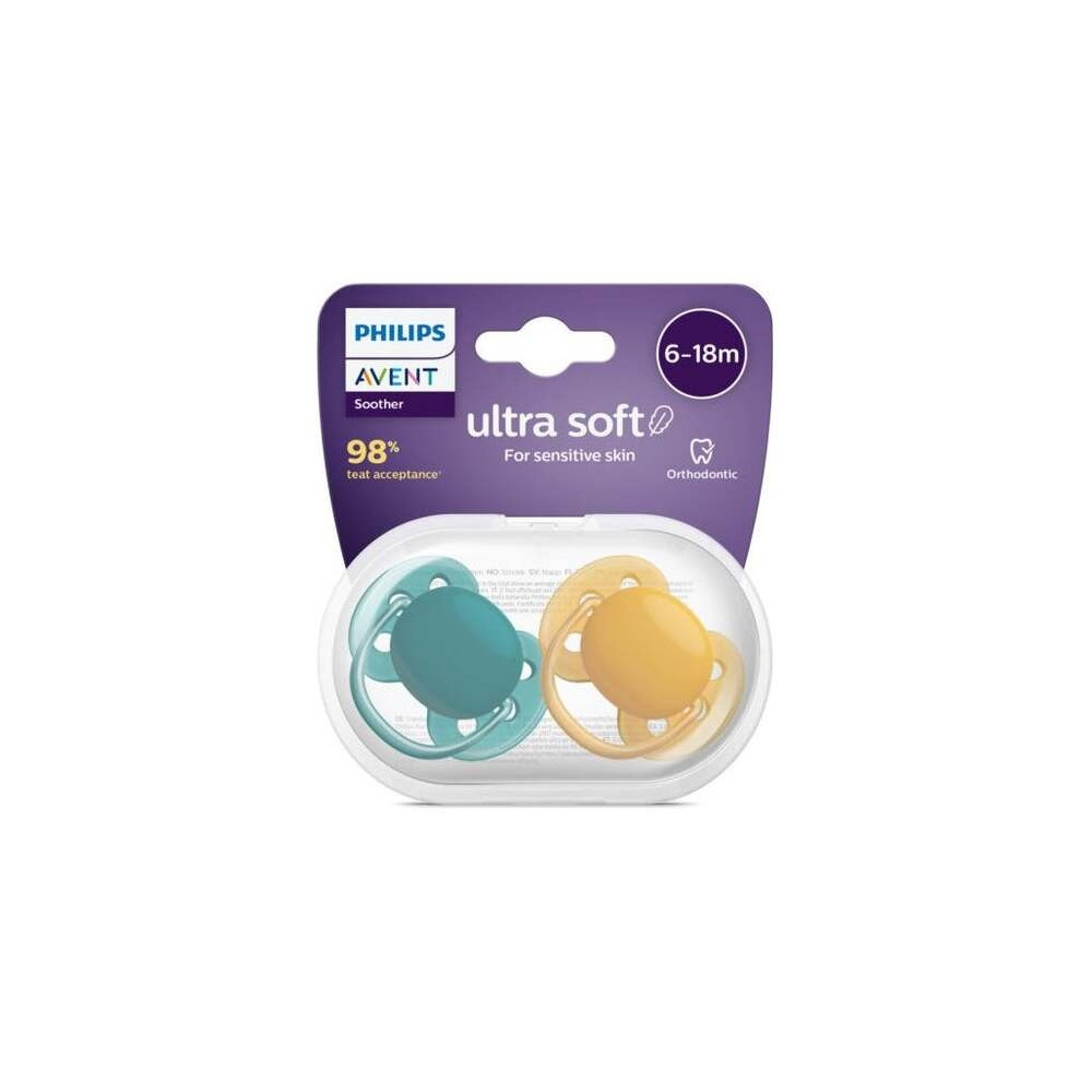Philips Avent Chupete Silicona Ultra Soft 6 - 18 Meses 2Uds