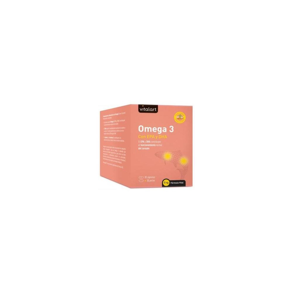 Vitalart Omega 3 Con Epa Y Dha 30Caps + 30 Perlas