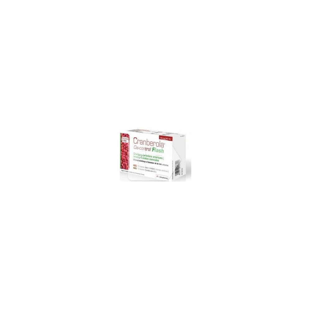 Arkopharma Cis-Control Cranberola Flash, 20 Cápsulas