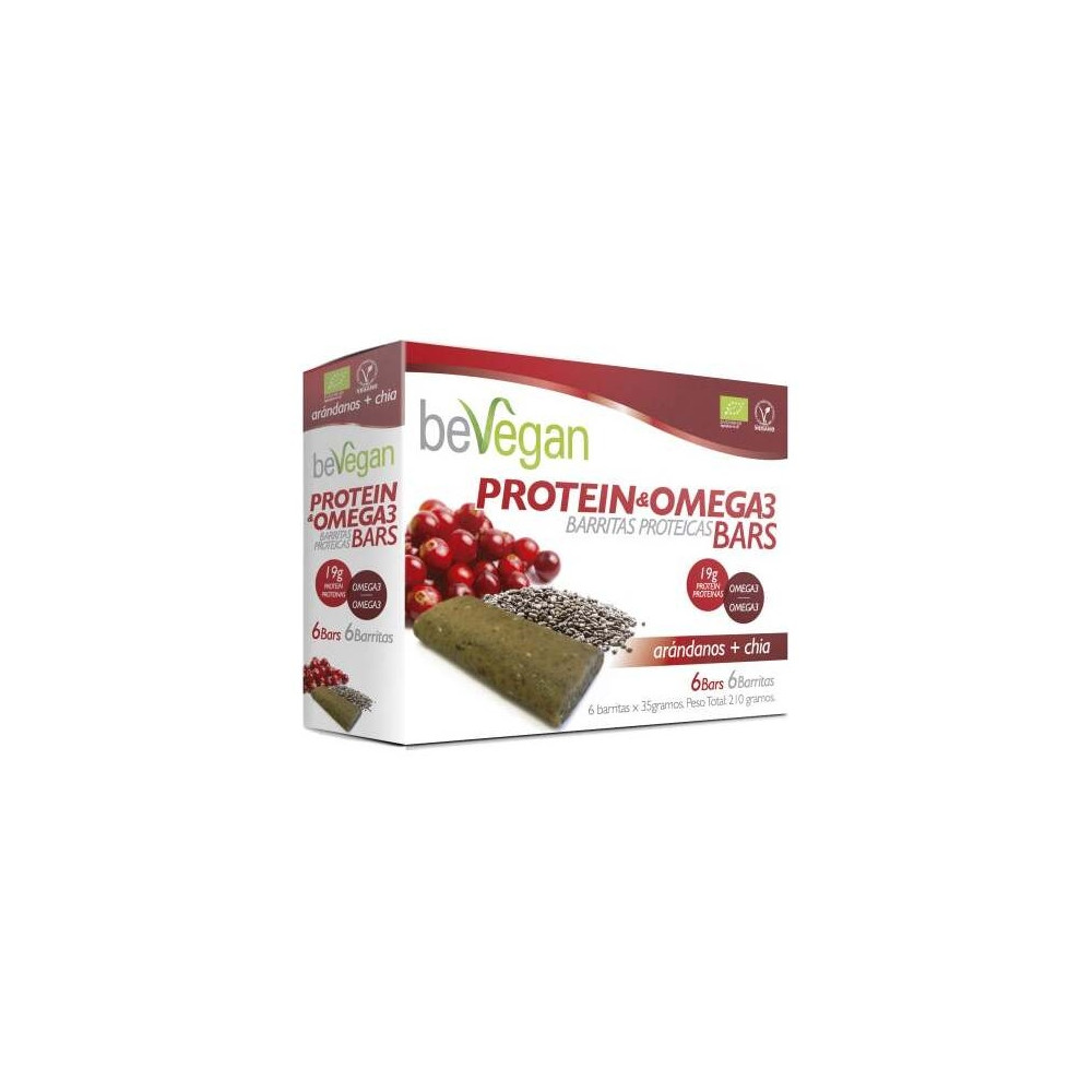 Barritas Proteicas-Antiox Arandano+Chia 6Uds. Bio Vegan