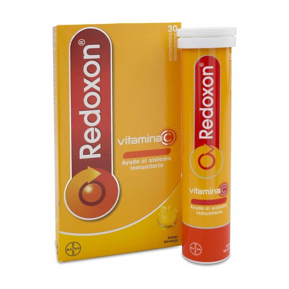 Redoxon Vitamina C Efervescente Sabor Naranja, 30 Comprimidos