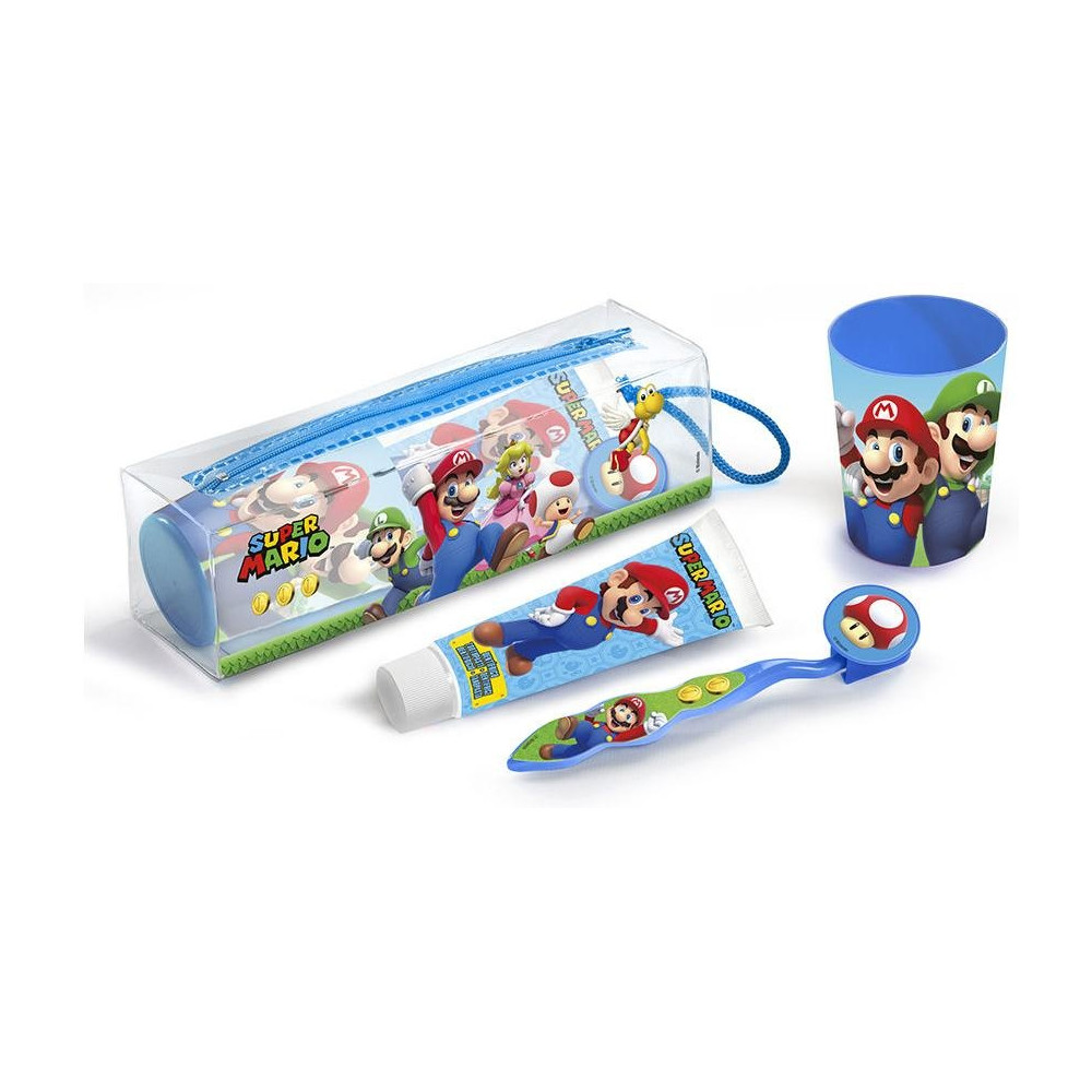 Super Mario Cuidado Dental Lote 4 Pz