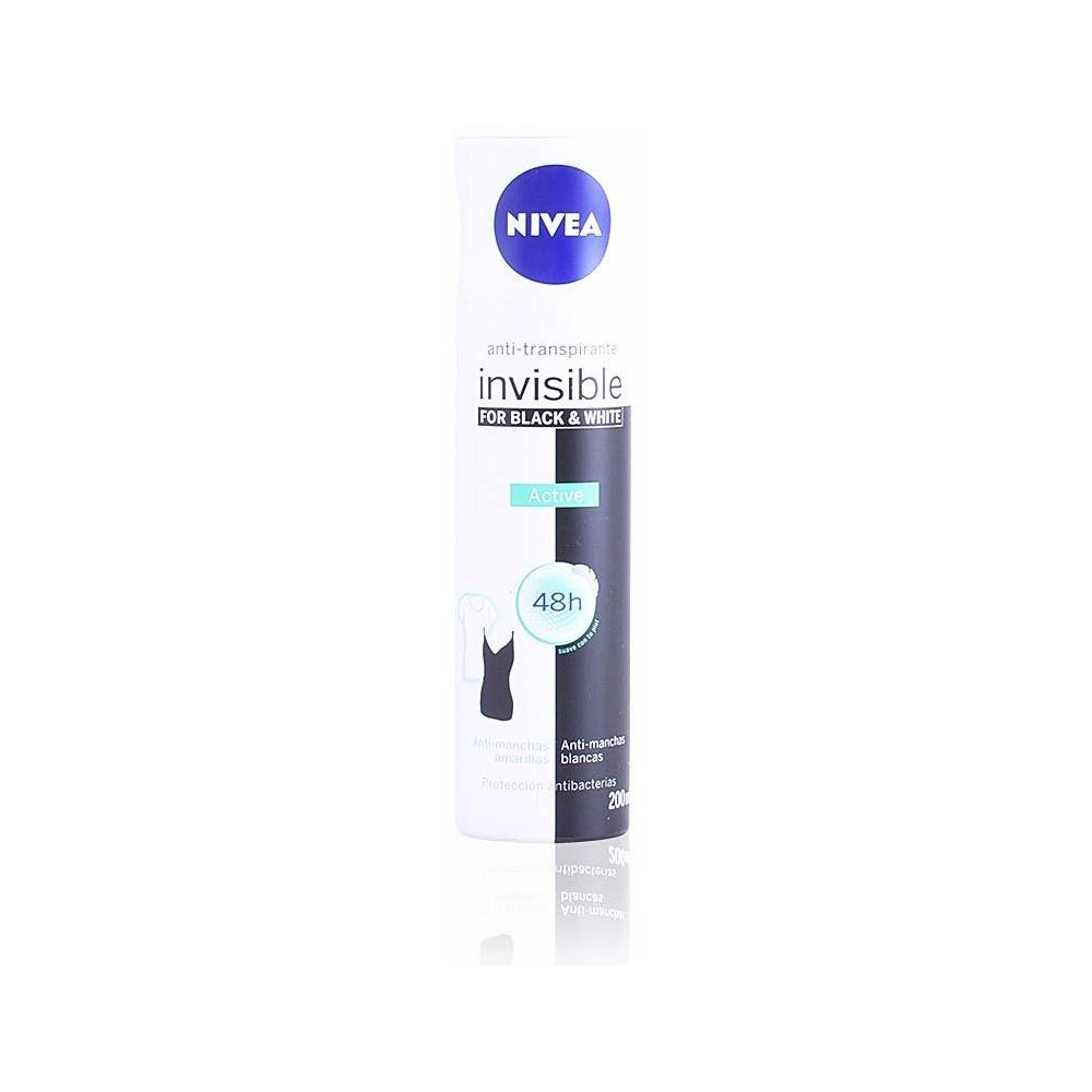 Black Y White Invisible Active Desodorante Vaporizador 200 Ml