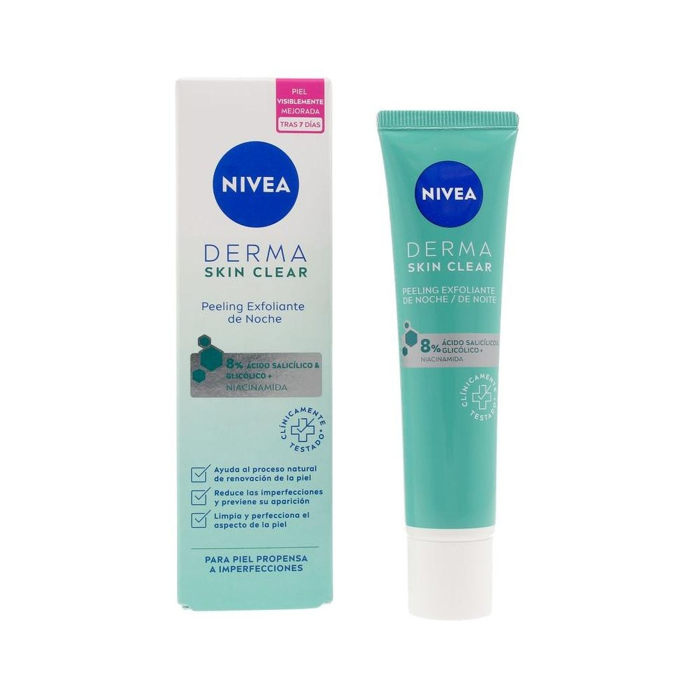 Nivea Derma Skin Clear Salicylic Acid Y Glycolic Acid Peeling Night 40Ml