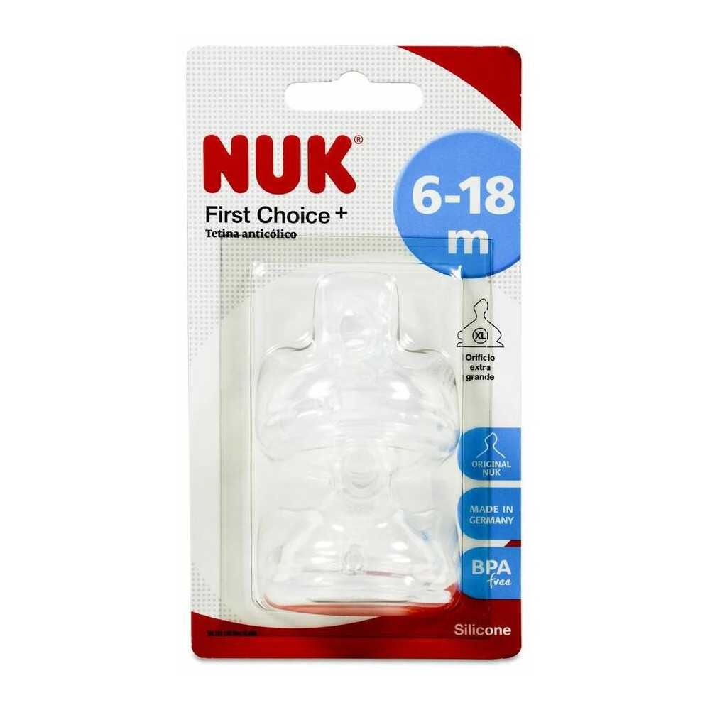 Nuk First Choice+ Tetina Anticólico Anatómica Xl Alimento Sili