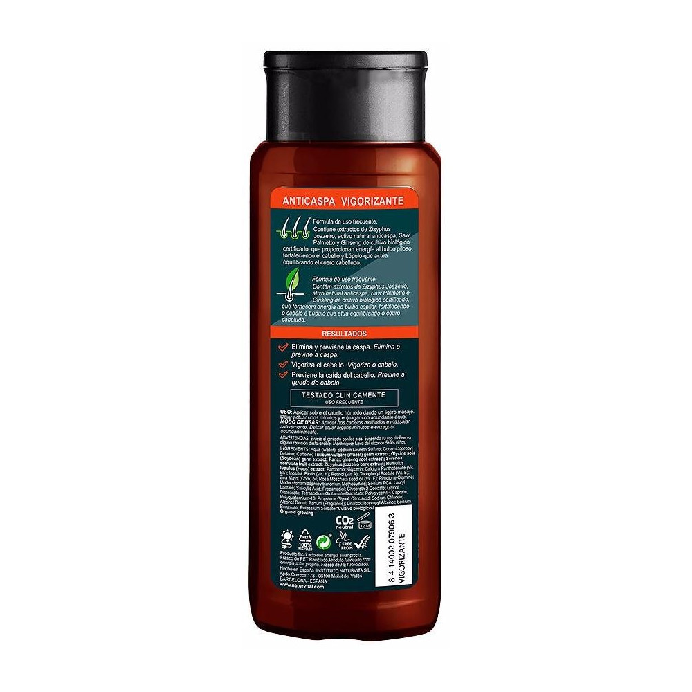 Naturvital Champú Anticaspa Anticaída Vigorizante 300Ml