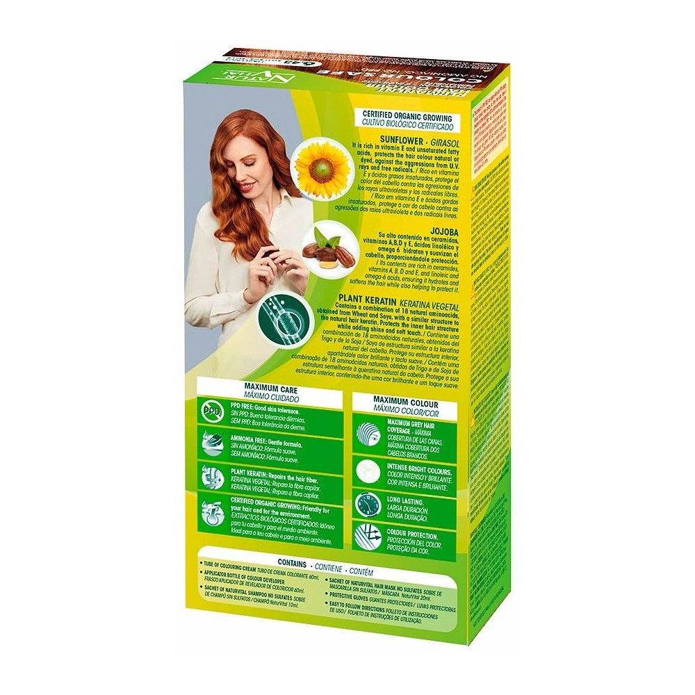 Naturvital Coloursafe Tinte Permanente 6.43 Avellana 150Ml
