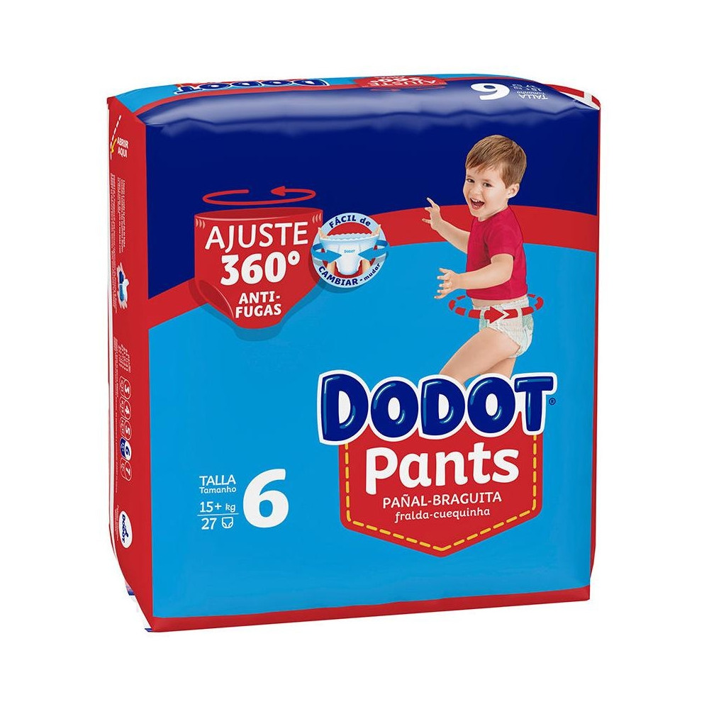 Dodot Pants Pañal-Braguita Talla 6 15- + Kg 27 U