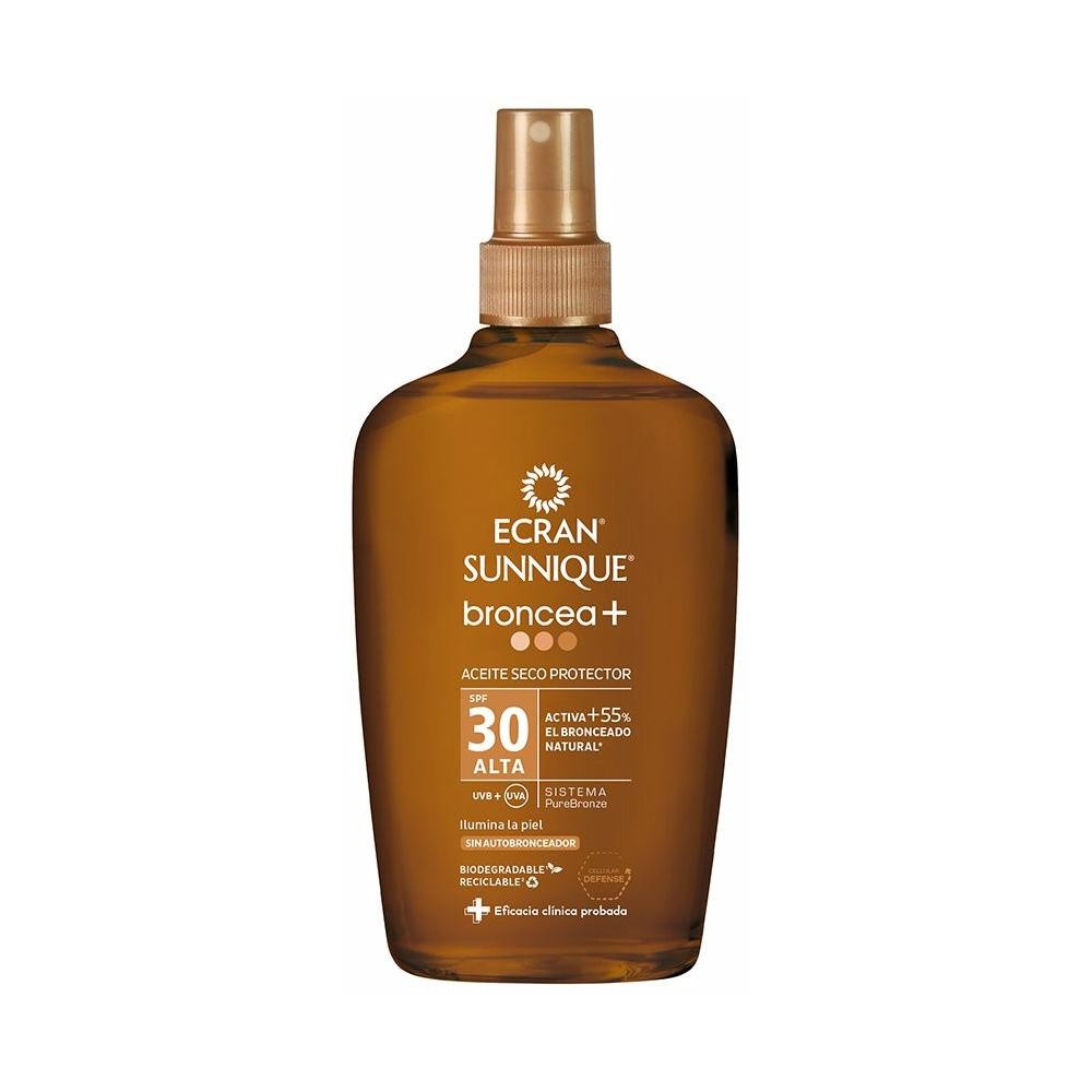 Ecran Sunnique Broncea+ Aceite Vapo Spf30 200 Ml