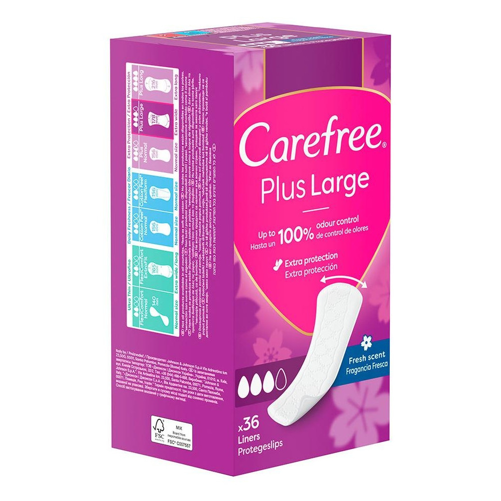 Carefree Protector Maxi Fresh 36Uds