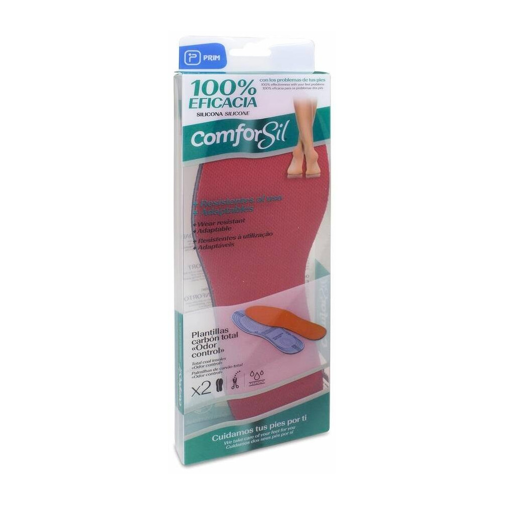 Comforsil Plantillas De Carbón Activado, 1 Par