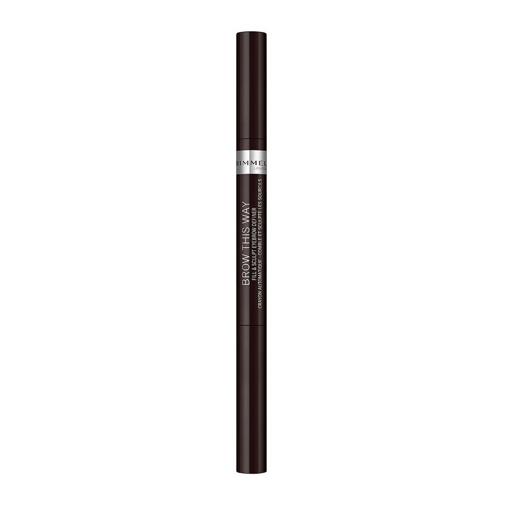 Rimmel Brow This Way Eyebrow Pencil 04 Soft Black 0.25G