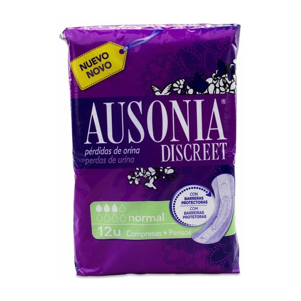 Discreet Compresas Incontinencia Normal 12 U