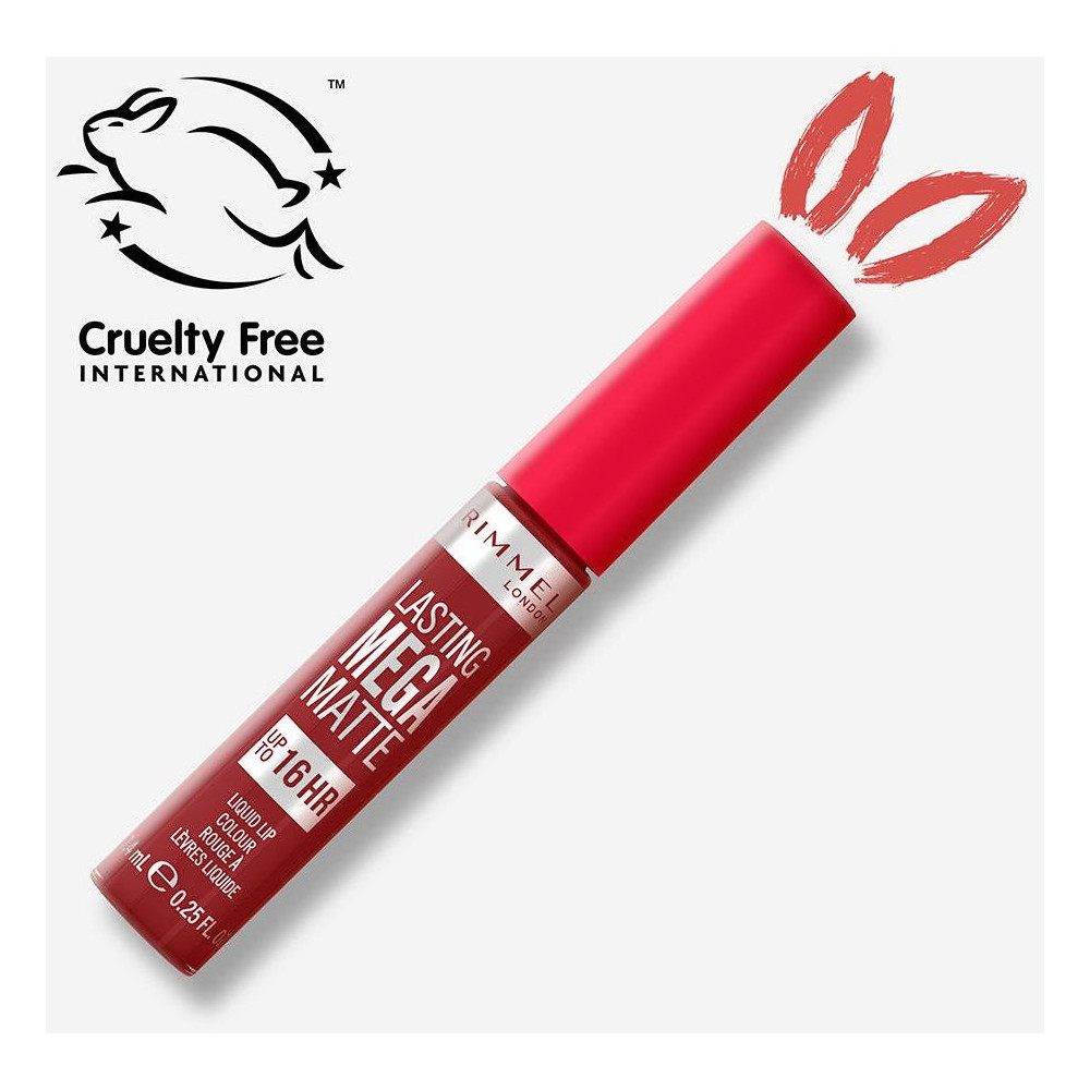 Rimmel Lasting Mega Matte Liquid Lip Colour 930 Ruby Passion 7.4Ml