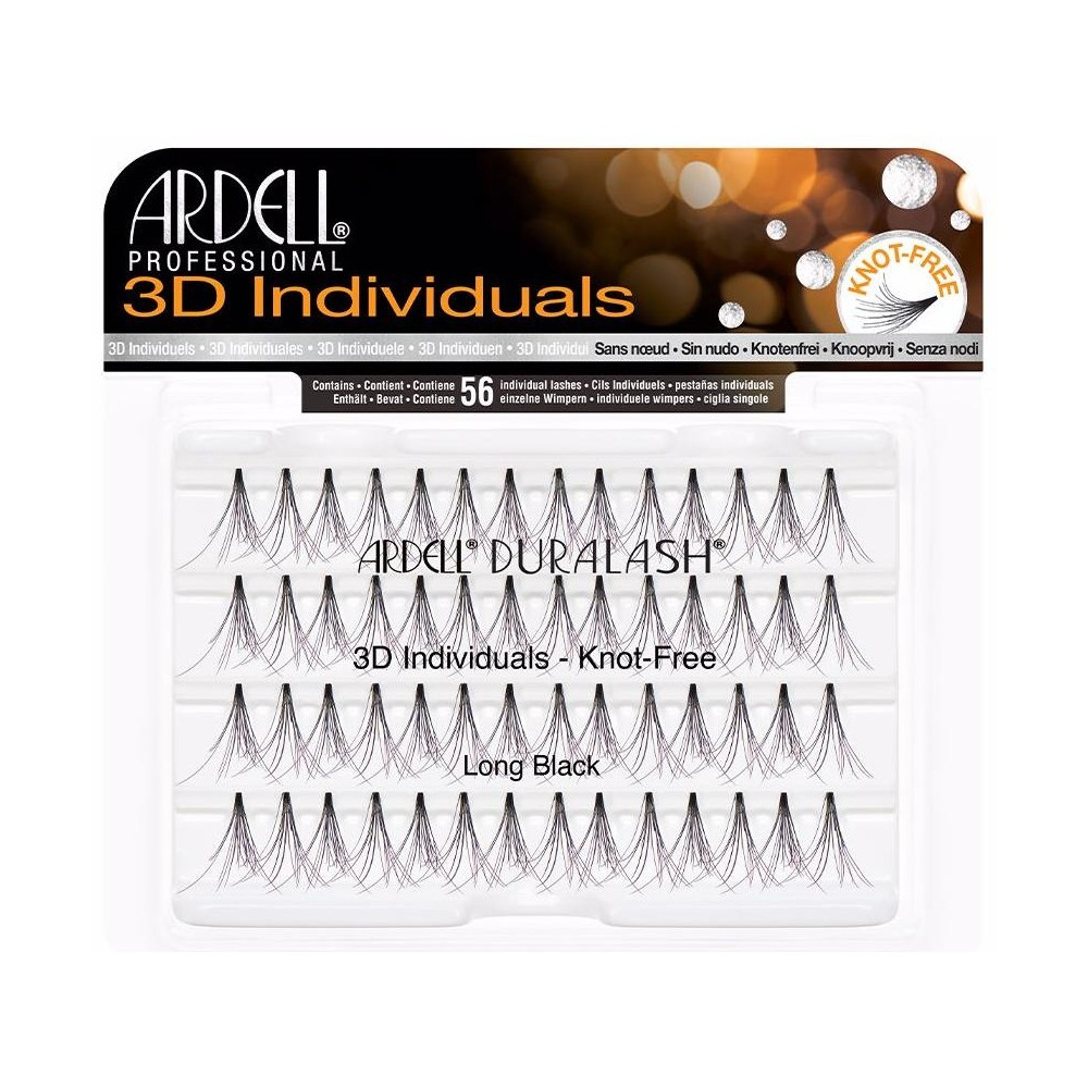 Ardell Pestañas Postizas 3D Individuales Long Black 56Uds