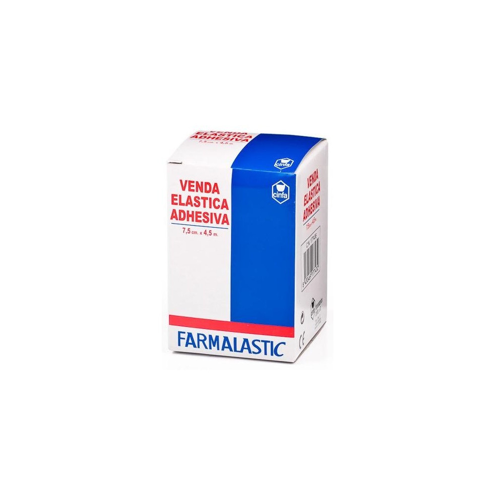 Farmalastic Venda Elástica Adhesiva 4,5 M X 7,5 Cm, 1 Ud
