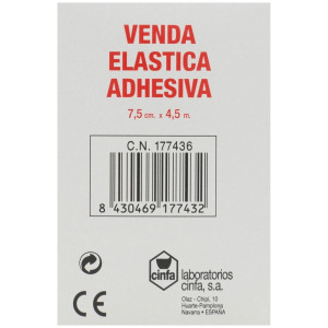 Farmalastic Venda Elástica Adhesiva 4,5 M X 7,5 Cm, 1 Ud