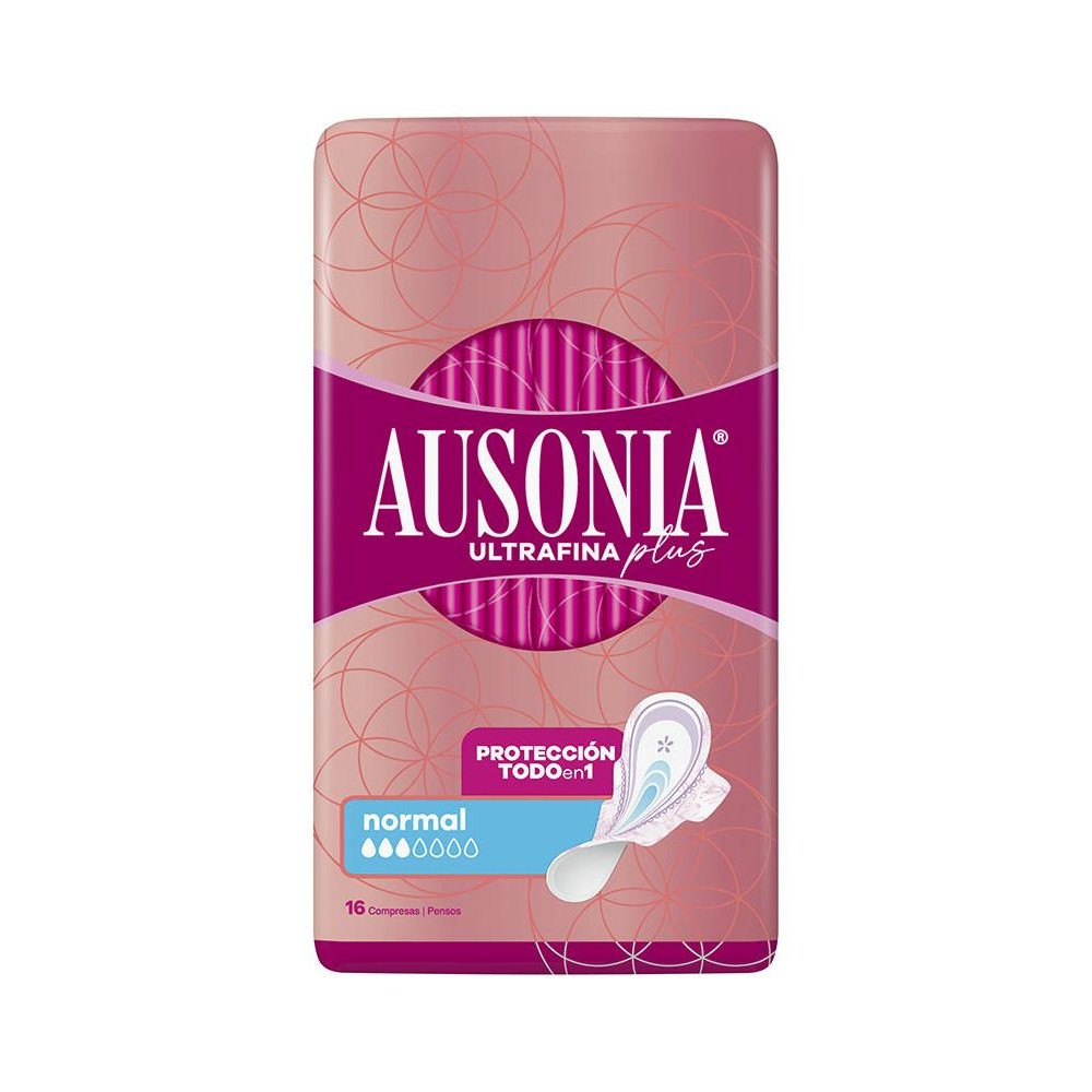Ausonia Ultrafina Plus Compresas Normal Alas 16Uds