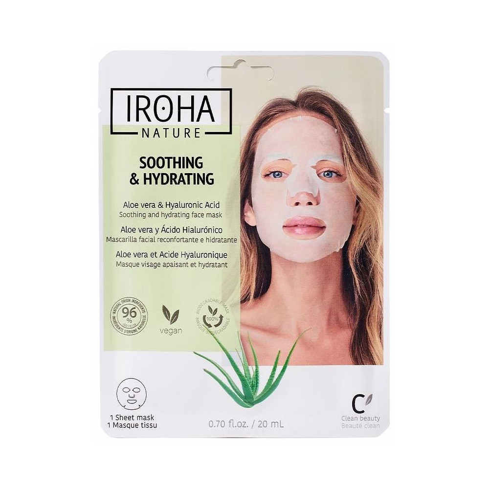Iroha Nature Mascarilla Aloe+Ah Reconfortante Hidratante 20Ml