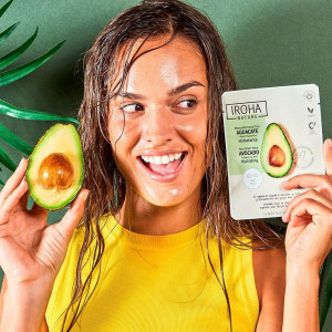 Iroha Nature Mascarilla Facial Tisú Hidratante Aguacate 20Ml