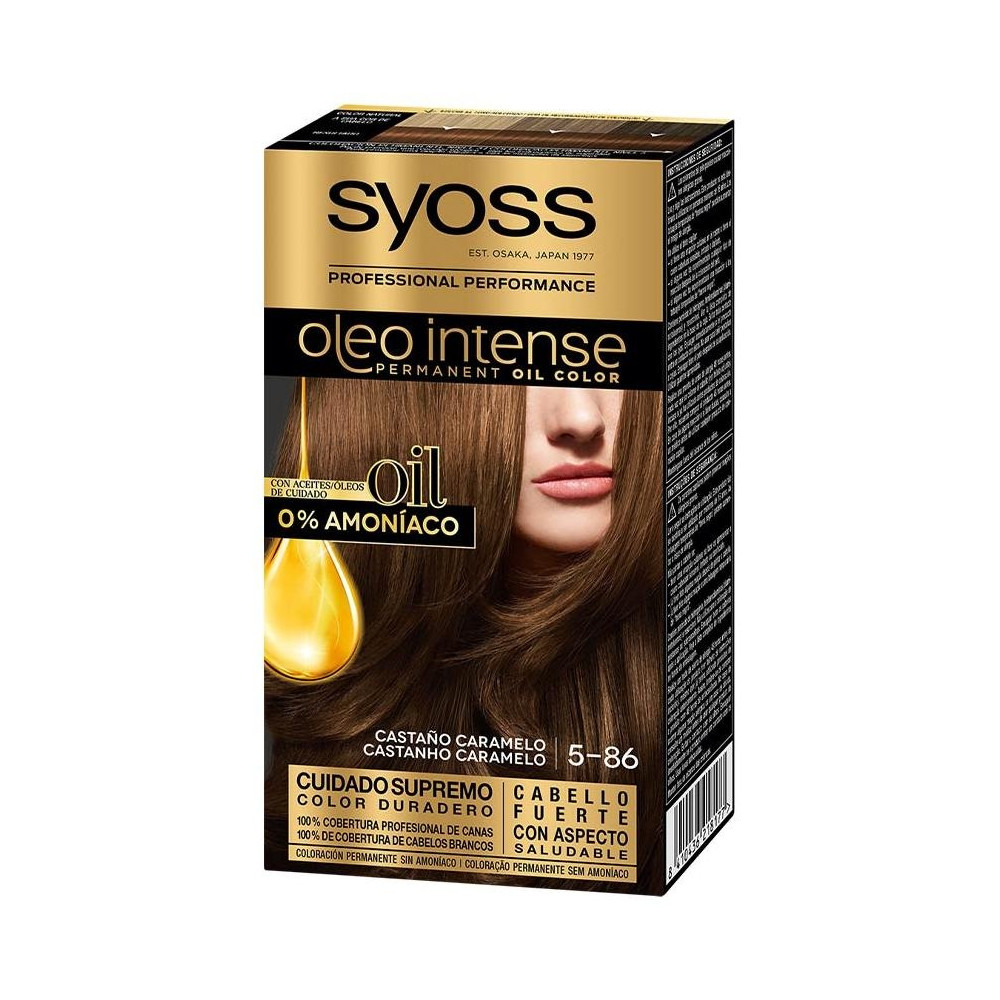 Syoss Olio Intense Tinte Sin Amoniaco 5.86 Castaño Caramelo 50Ml