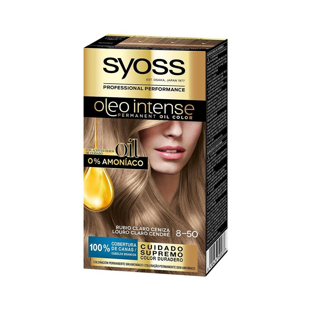 Oleo Intense Tinte Sin Amoniaco 8.50-Rubio Ceniza 5 Pz