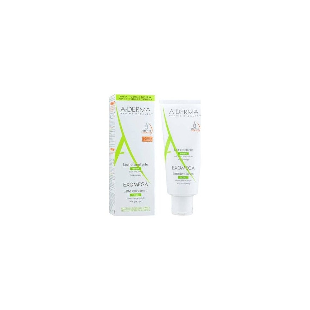 A-Derma Exomega Control Leche Emoliente Anti-Rascado, 200 Ml