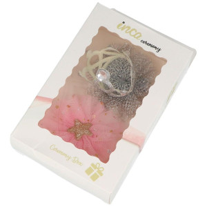 Inca Cocodrilo Tul Y Corona En Cajita 2Uds
