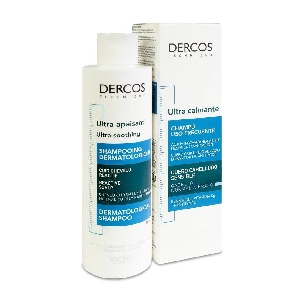Vichy Dercos Technique Champú Ultracalmante Cabello Normal Graso 200Ml