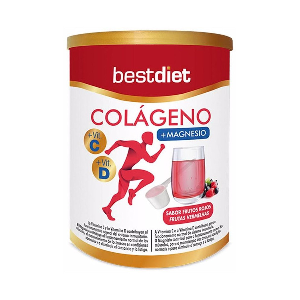 Colágeno Con Magnesio En Polvo Sabor Frutos Rojos 250 Gr